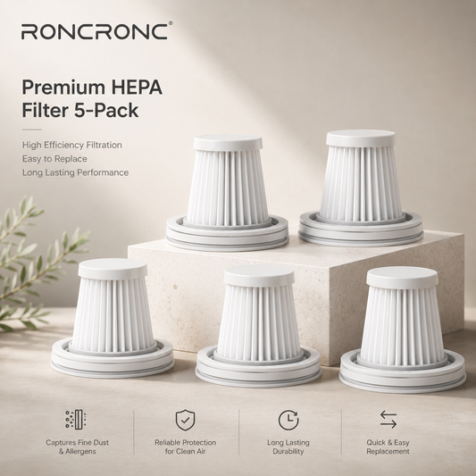 5 x Washable Replacement Hepa Filters